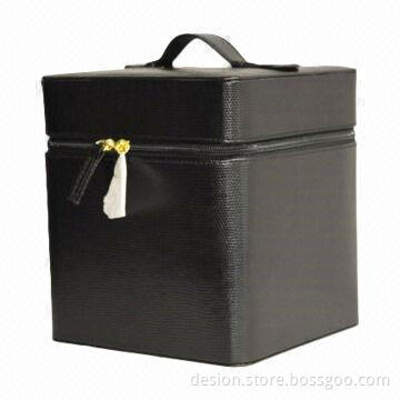 Vanity Case, Square Shape with Handle on Top, Customized Designs and Logos Accepted